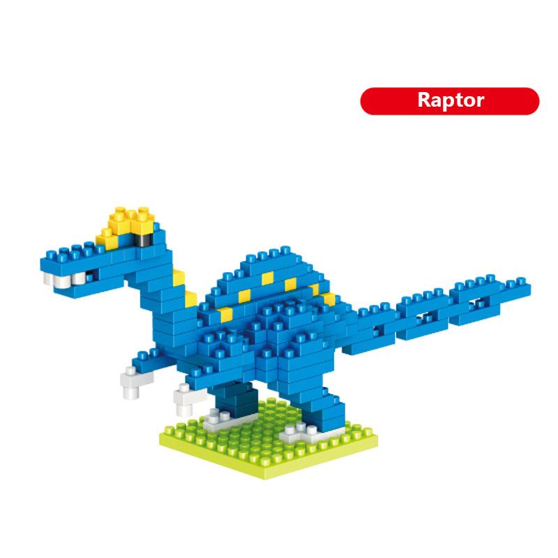 Mini Dinosaur Building Blocks Set, 5Pcs Nano Micro Bricks Dinosaur Model Kit, STEM Educational Toy for Kids, DIY Assembly Puzzle Gift for Boys & Girls