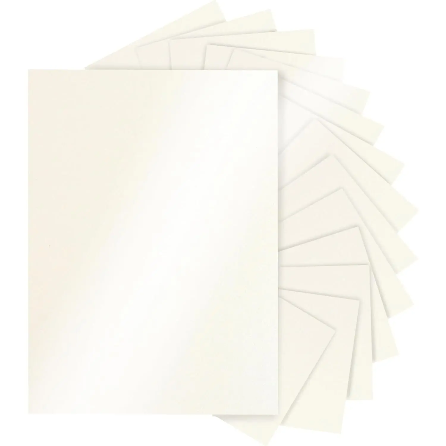 28 Sheets Cream Shimmer Cardstock 8.5 x 11 Off White Paper, 92lb Heavyweight Glossy Card Stock for DIY Card Making, Business Cards, Wedding Invitations, School Crafting, Menus