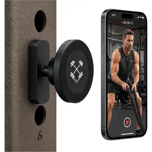 Pro-Grade  Phone Holder for Racks & Machines, MagSafe Compatible -Sided N52  Mount, 360? Adjustable Ball Joint for Filming Workouts
