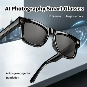 2026 New Ag19 Smart Ai Glasses, Ai Translation, HD Camera, Bluetooth-compatible Music, Call Function, Blue Light Blocking, Unisex, Travel, Office
