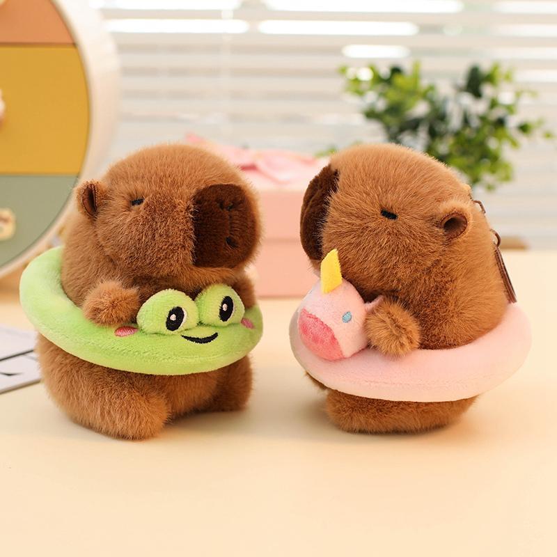 Cute Capybara Plush Toy, Soft Stuffed Capybara Dolls, Plush Toys, Kawaii Plushie for Children Birthday Gift, Huggable Stuffed Animal, Cuddly Stuffed Animal