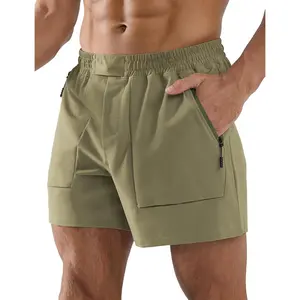 APTRO Men's Shorts Casual Hybrid Athletic 5'' Shorts Big Pockets with Adjustable Waist