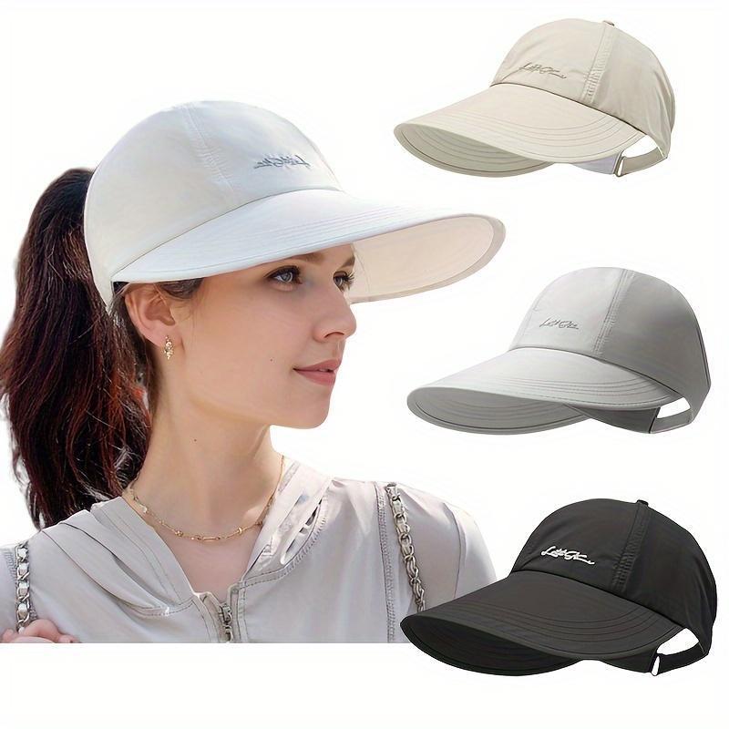 Unisex Youth 2-Pack Sun-Protective Baseball Caps, Lightweight, Adjustable Velcro Closure, Wide Brim, Elastic Design, Suitable for Spring/Summer Sports & Outdoor Use
