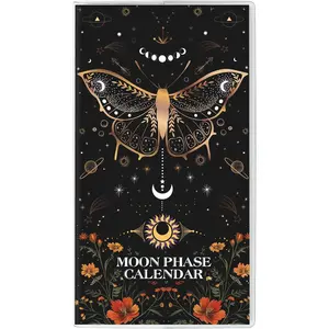 Pocket Calendar 2026-2027, Moon Phase Monthly Planner 2026-2027 - 3.7" x 6.7" - Runs from January 2026 Until December 2027, Lunar Calendar 2026 for Planning and Organizing