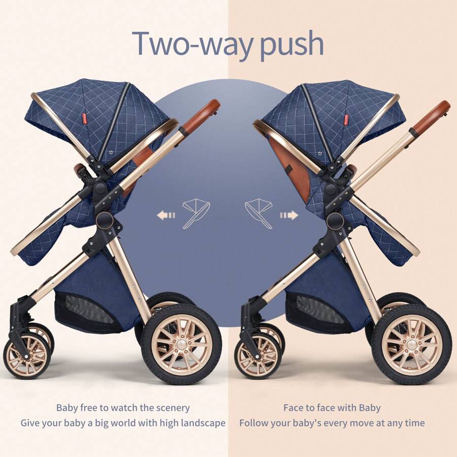 AobtkelBabystroller,dealsforyoudays,4-in-1Portable & Foldable YoungstersStroller with Sun,High & Quality &Lightweight Travel Stroller For BabiesOutdoorfun,Adjustable Stroller AndAccessories Combo Set, One ClickFolding,##Summervibes