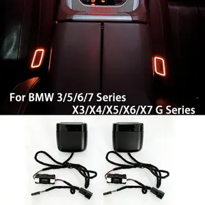 LED Seat Belt Buckle Ambient Light For BMW 3 5 6 7 Series X3 X4 X5 X6 X7 Safety Buckle Decoration Sync Lighting Accessories