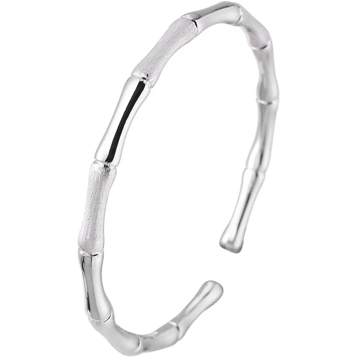 925 Sterling  Bracelets Open Adjustable Bangle Bracelet Teardrop Water Drop Cuff Bangles for Women