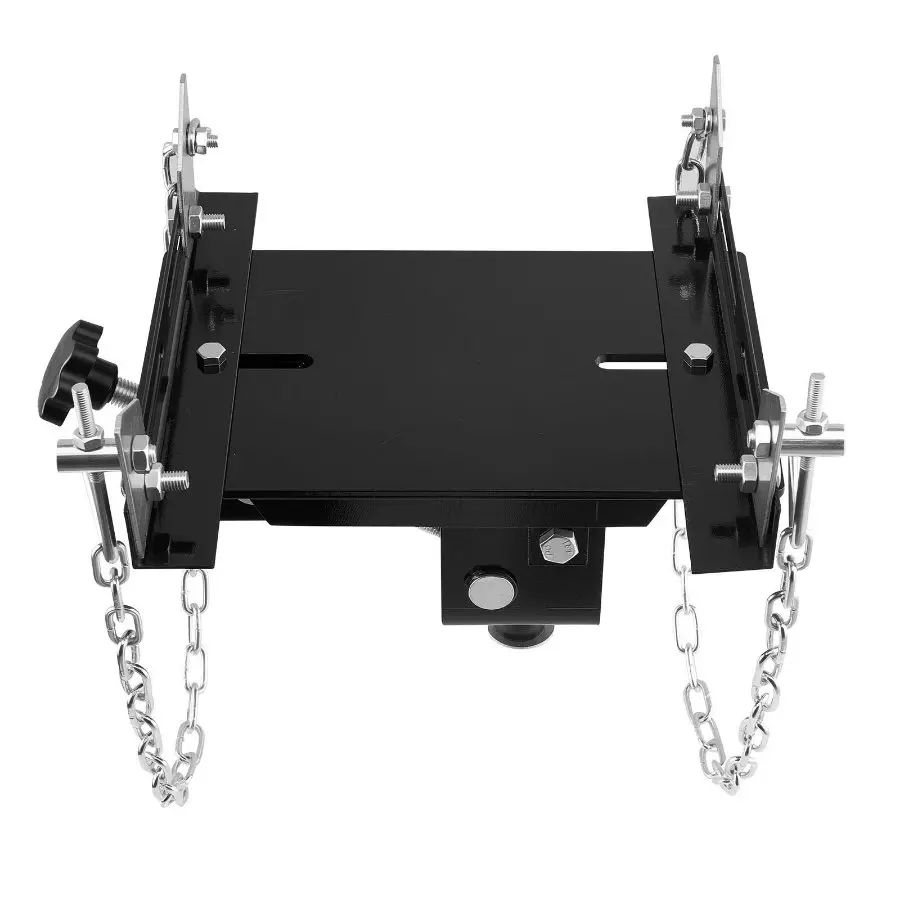 VEVOR Transmission Jack Adapter, 1100 lbs/ 0.5 Ton Load Capacity Automotive Transmission Lift Adapter, Heavy-Duty Steel, for Floor Jack with 1-1/5 in Detachable Saddle Shaft, for Garage, Repair Shop
