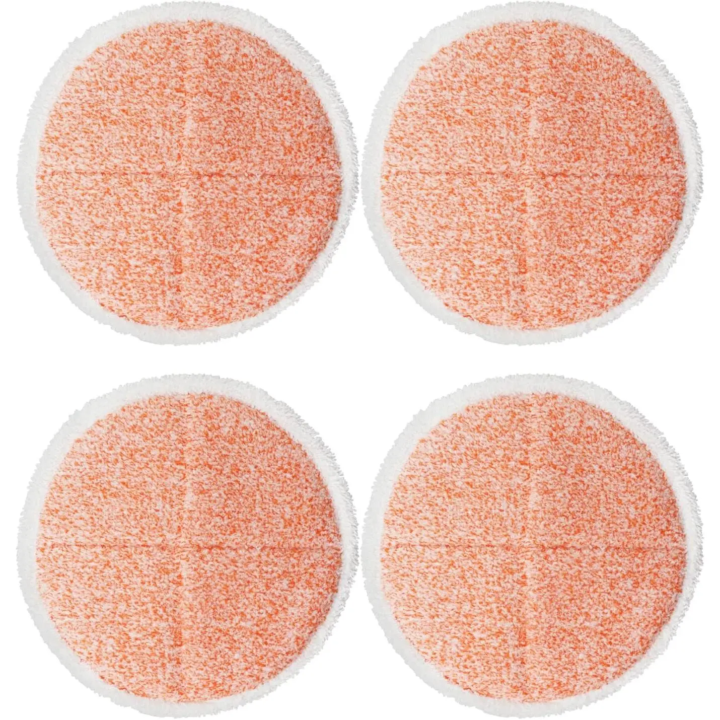 Electric Mop Pads, 7.28in Round Heavy Scrub Pads, Spin Mop Pads for Floor Cleaning (4 Pack)