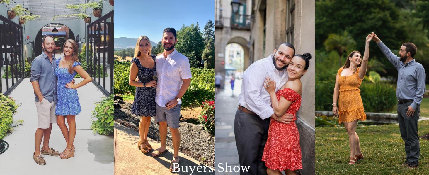 Beotyshow Women's Summer Ruffle Sleeve Sweetheart Neckline Printing Dress Mini Dress Beotyshow Women's Summer Ruffle Sleeve Sweetheart Neckline Printing Dress Mini Dress