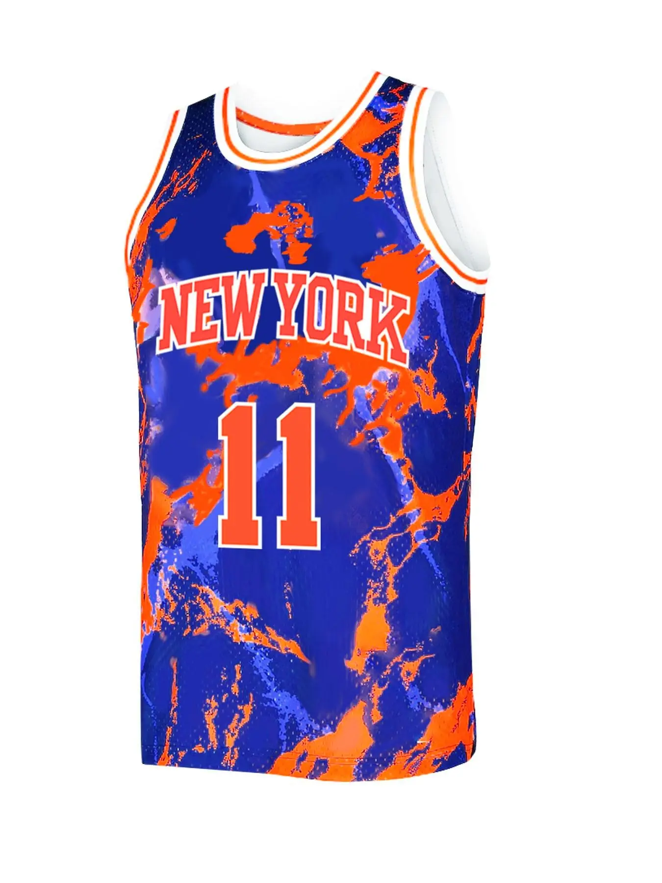 Men's 11 Basketball Jersey, Blue Embroidered Sports Wear, Casual Short Sleeve Tank Top, Fitted Long Clothing, Plain Surface Design, Jersey Shirts, Casual Sporty Top