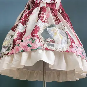 Fashion White Petticoat Lolita Cosplay Ball Gown Petticoats Breathable JK Crinoline Skirt