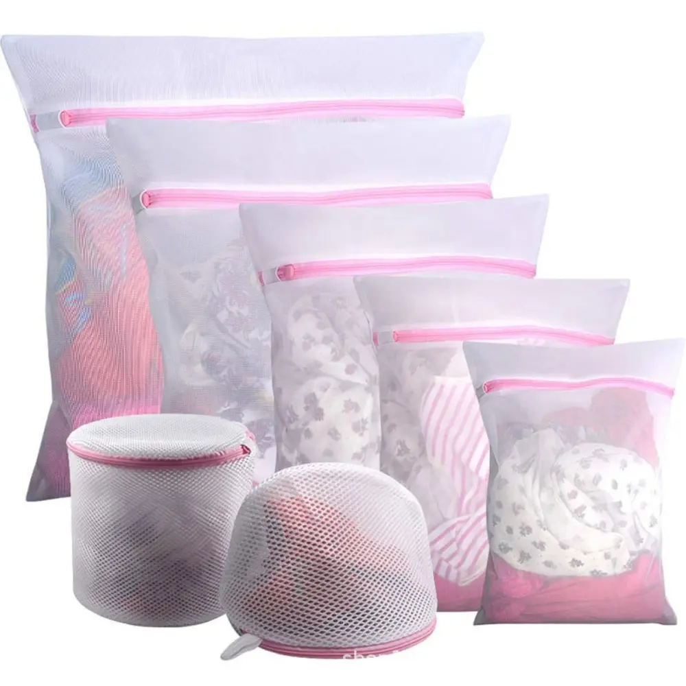 7pcs Durable Mesh Laundry Bags with Zipper | Suitable for Delicate Clothing, Underwear, and Garments, Specially Designed for Washing Machines, Laundry Bags,Anti-deformation Laundry Bag