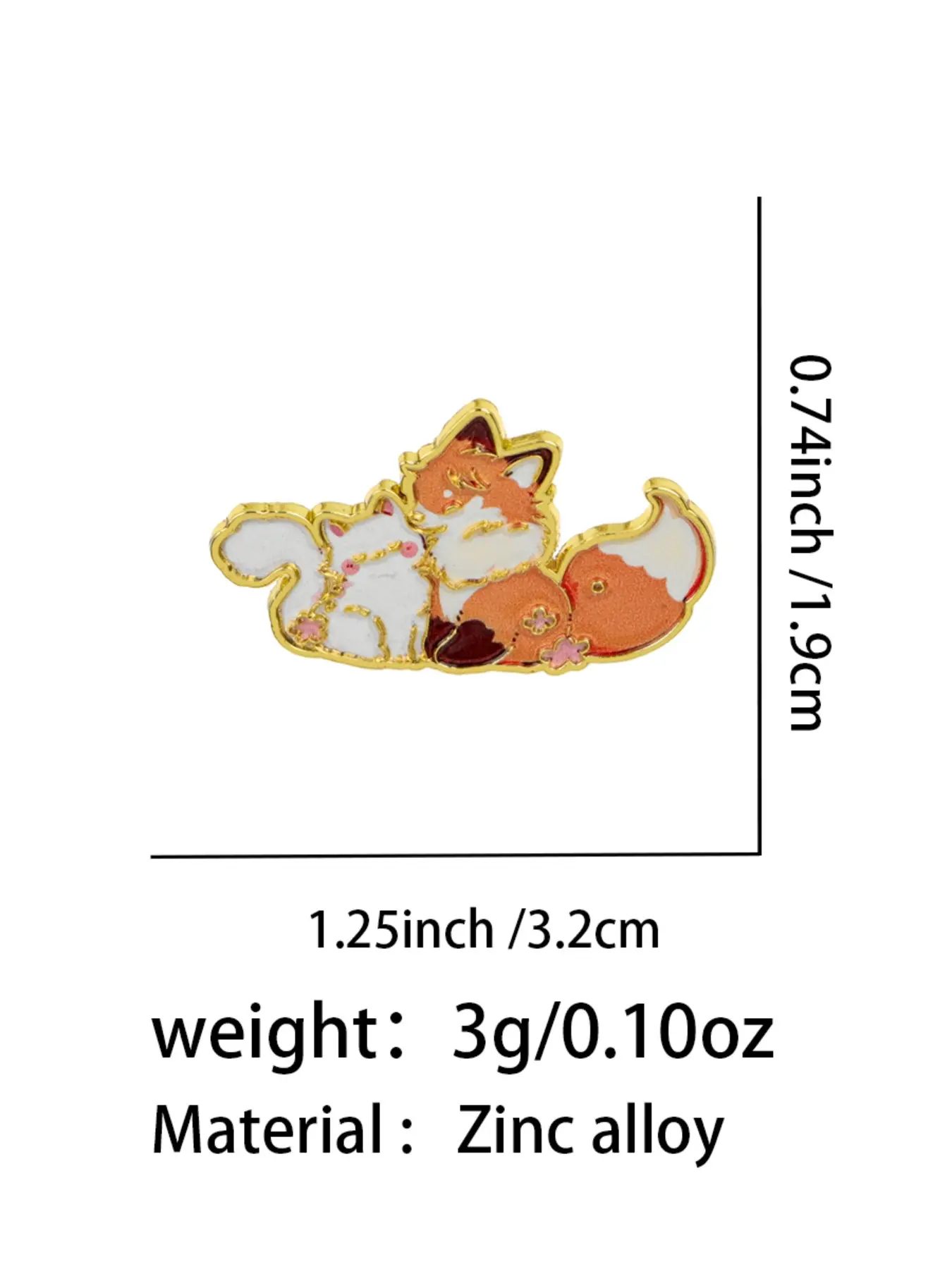 1pc Cute Animal Series Enamel Pin, Hedgehog Penguin Bear Dog Fox Zinc Alloy Personalized Badge, Fashion Accessory Lapel Pins Decor Pins Collectible Pins Alloy Brooch Pin for Backpack Sweater Jacket