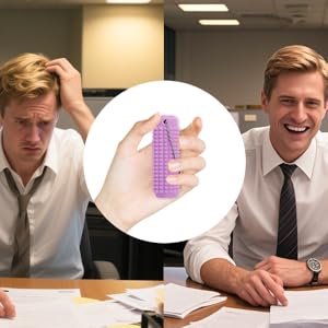 Little Ouchies Fidget Toys,Pain Stim Fidget Toy Reduce Stress for Adults,Anxiety Relief Pain Stim,Spiky Fidget Keychain for Anxiety and Stress Reduction,Novelty Gifts Blue (2PCS Pink and Black)