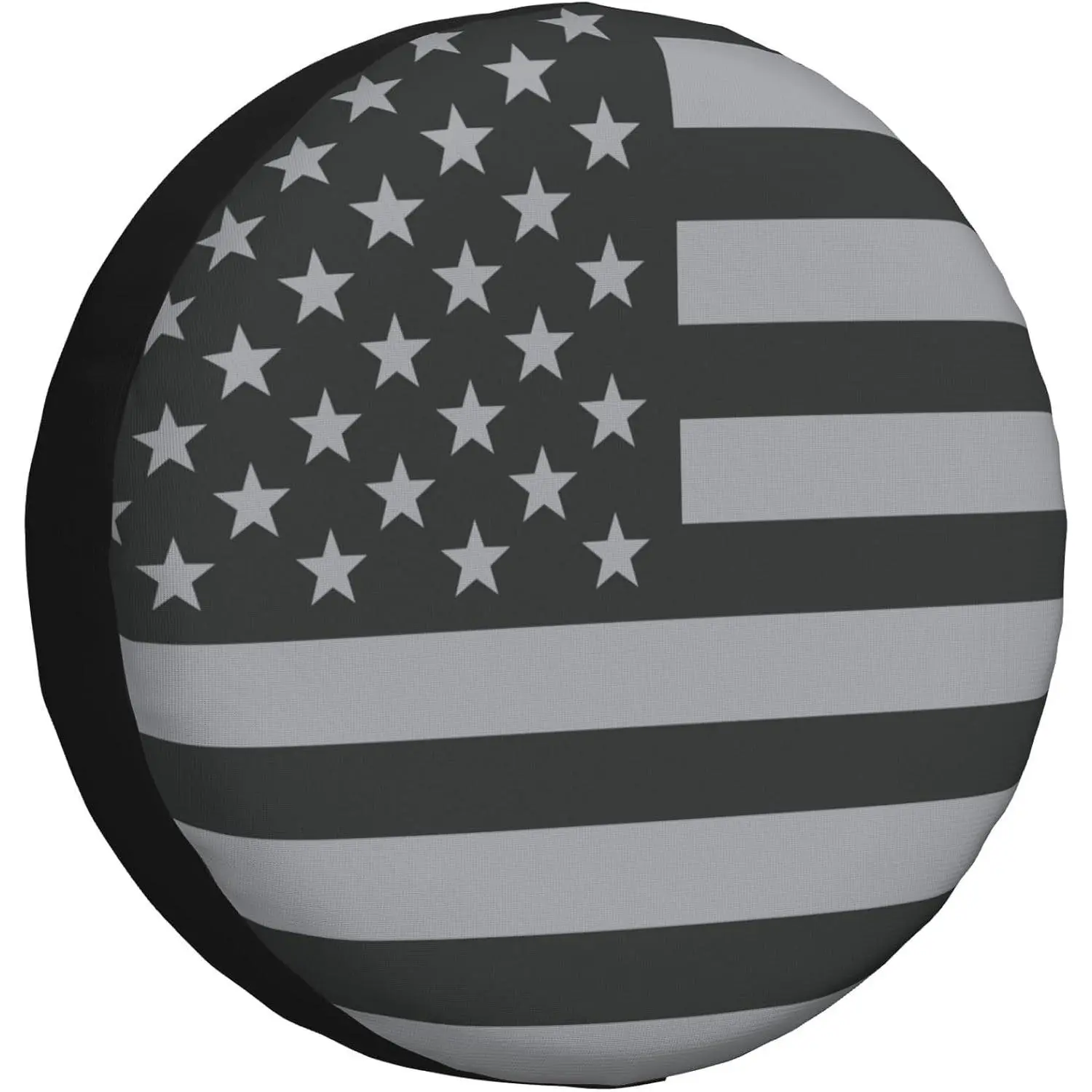 14in Weatherproof American Flag Spare Tire Cover - Universal-Fit Wheel Protector for RV, Travel Trailer