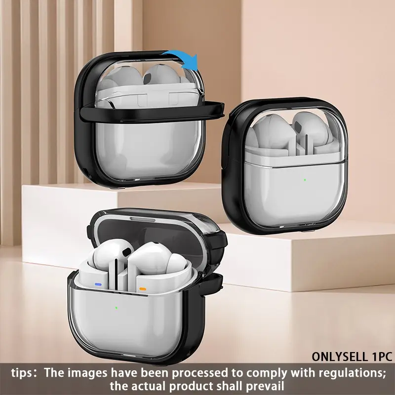 Simple Transparent Anti-Drop Earphone Case, Compatible with Samsung Galaxy Buds3, Galaxy Buds3 Pro, Galaxy Buds3 Ef, Protective Cover