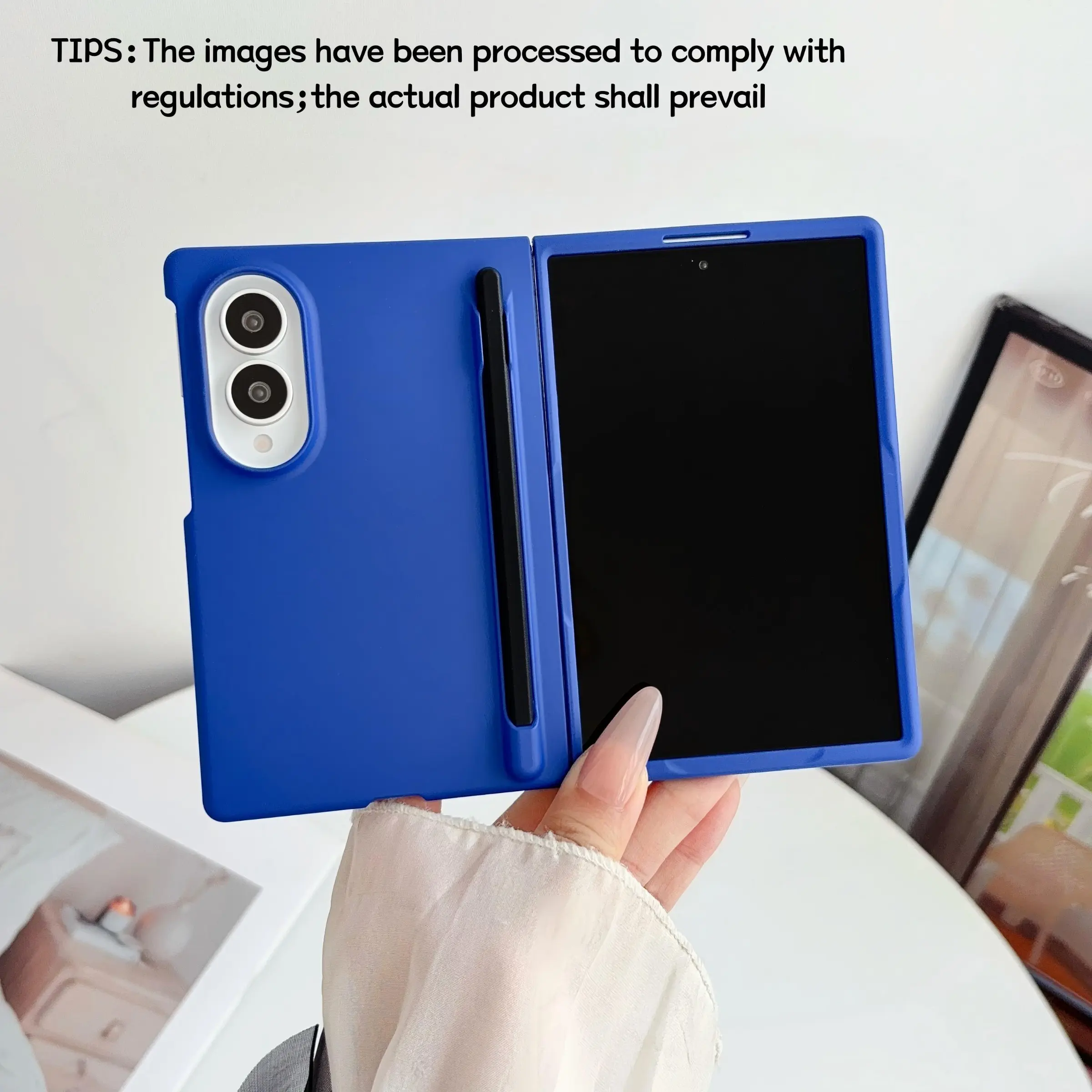 Tactile Bottom Pen Slot & Stylus Phone Case, Smartphone Casing for Samsung Galaxy Z Fold 8, Vibrant Dopamine Commute Aesthetic, Fashionable Protective Cover, Unique Design for Daily Use, Protective Shell