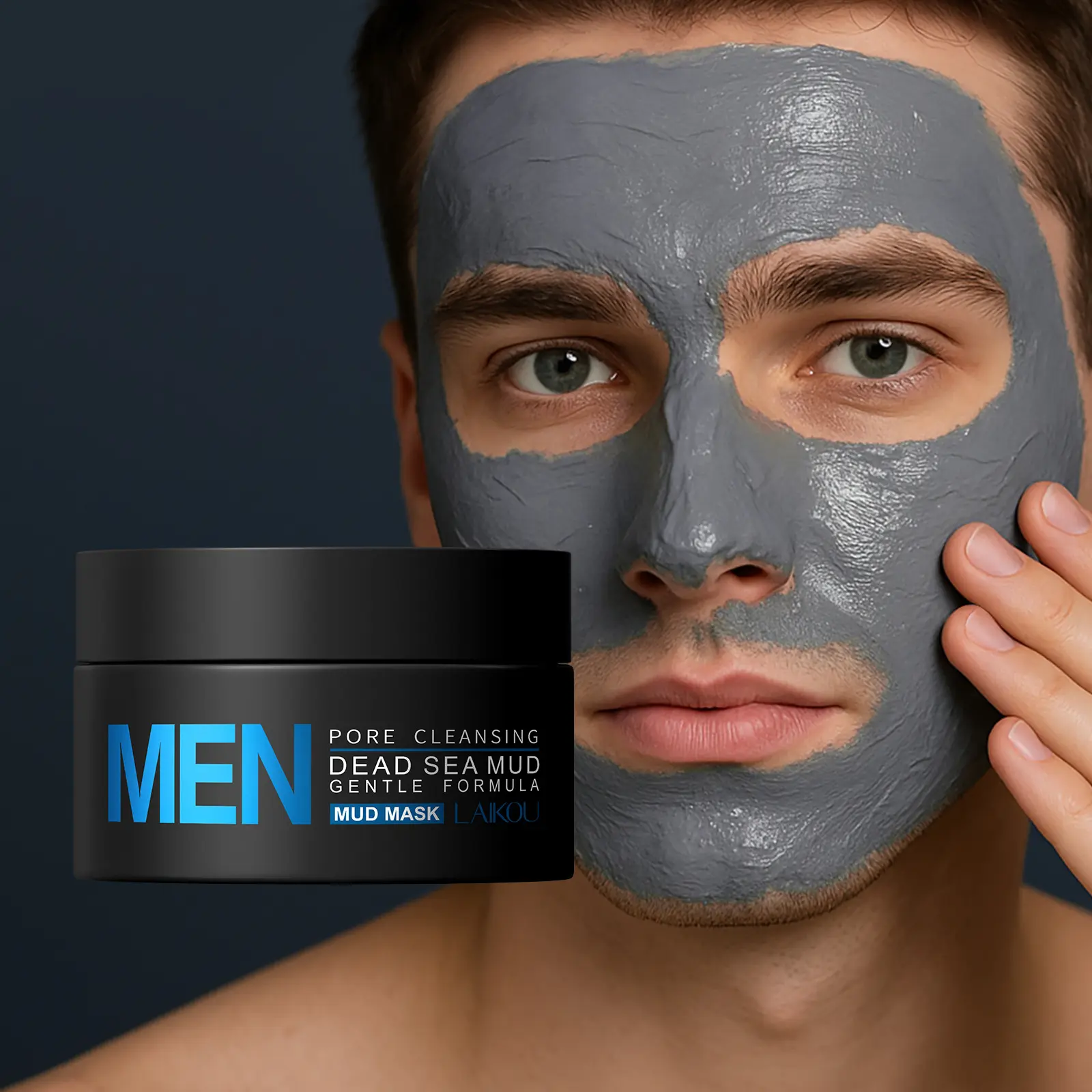 Men's Dead Sea Mud Mask 100g, Moisturizing Cleansing Clay Mask, Hydrating and Purifying Face Treatment, Ideal for Men's Skincare Routine