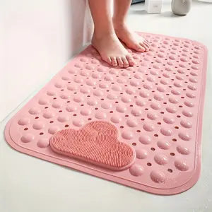 1 x Non-slip bathroom mat with massage function and suction cups on the bottom; easy to clean; suitable for homes, hotels, motels, etc.