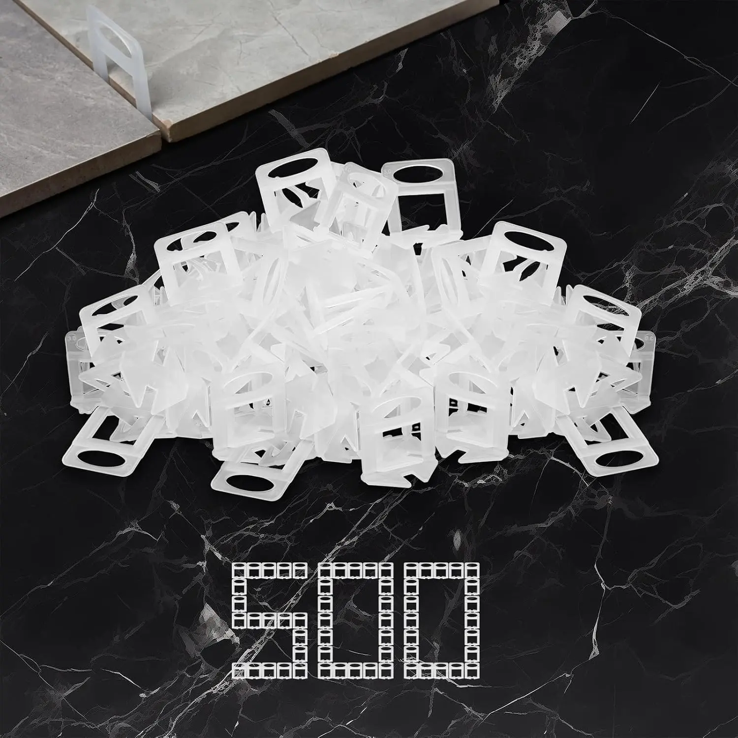 500 count Tile Leveling Clips 1/16 Inch Tiles Spacers