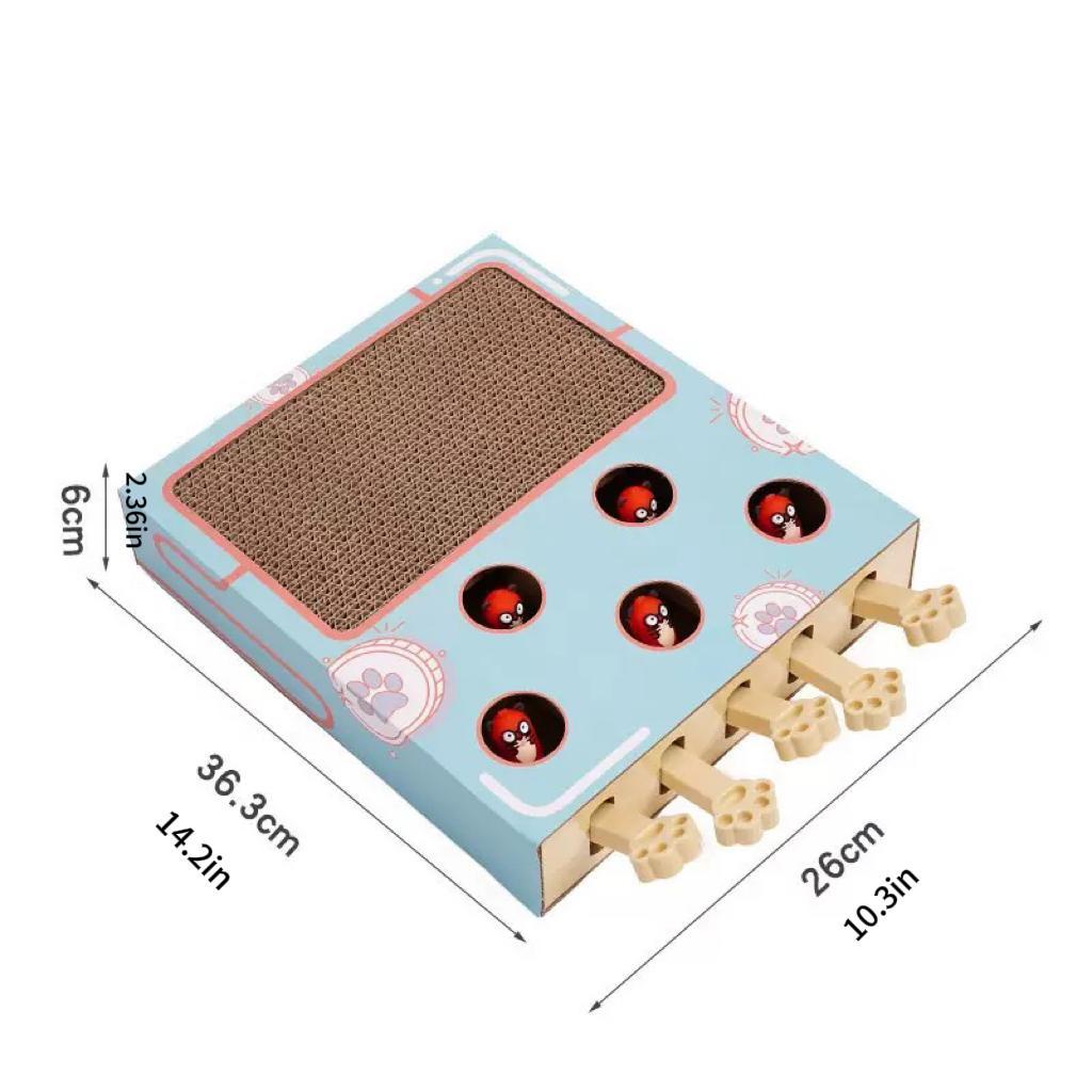 Cat Scratch Board Game, Interactive Corrugated Cardboard Toy, Multi-functional Cat Play & Exercise Accessories, Pet Supplies