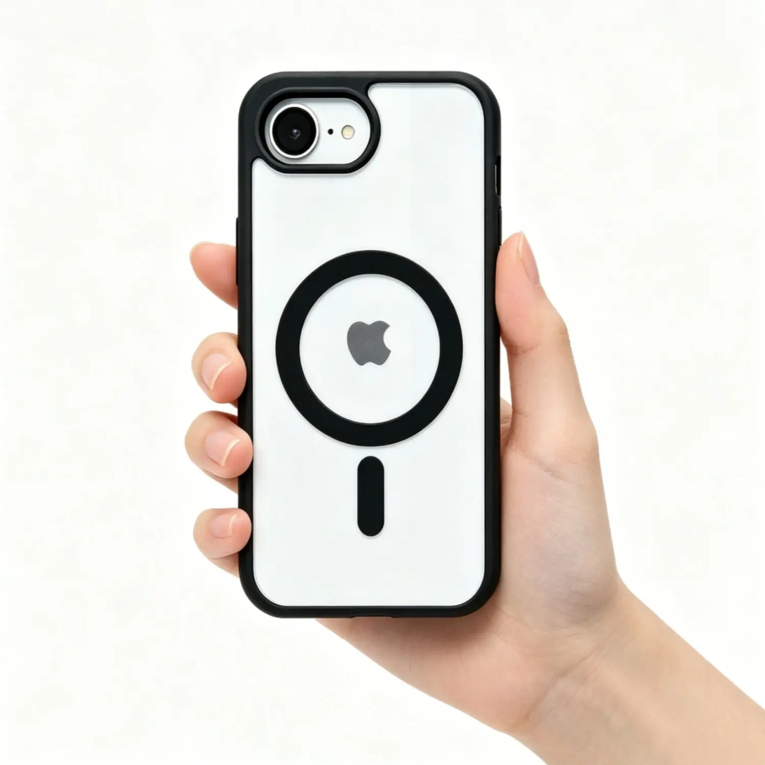Luxury Magnetic Wireless Charging Case for iPhone 16E 7 8 SE2 SE3 7PLUS 8Plus Soft Bumper Clear Hard Back Cover