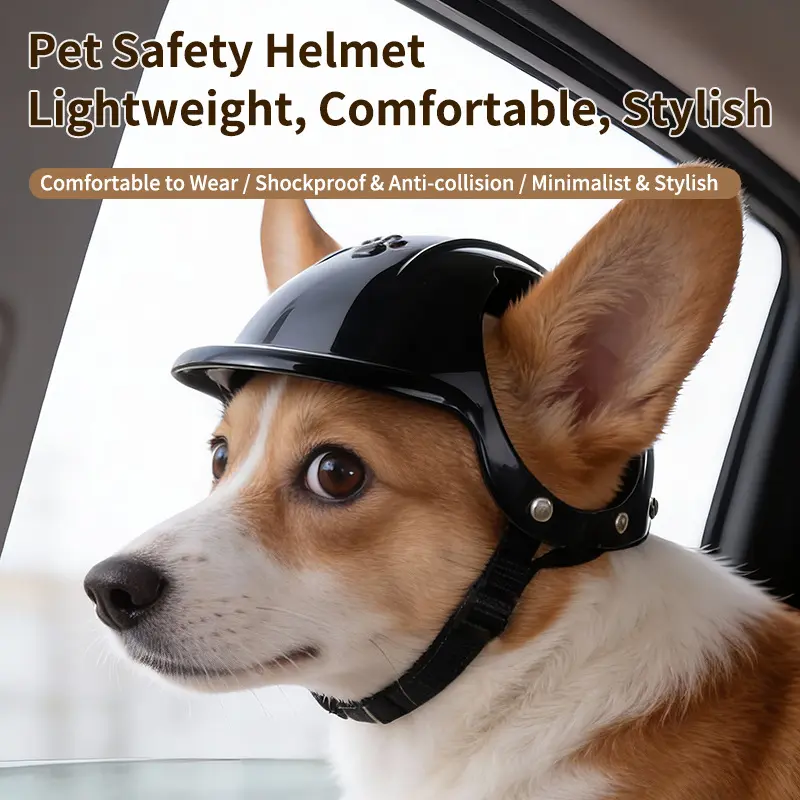 Pet helmets - pink, for dogs and cats; designed for motorcycles, for pet dogs, for sports use, outdoor accessories, head covers.
