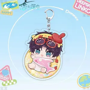 Game Love And Deepspace Zayne Sylus Caleb Xavier Rafayel Cosplay Keychain Keyring Kawaii Acrylic Pendant KeyChain Accessory Gift