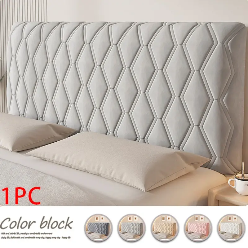 Elastic Full Cover Bed Headboard Protector, Comfortable Durable Headboard Cover, Dustproof Easy Install, All Seasons Use