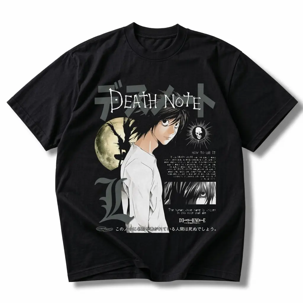 Misa Vintage Graphic Tees Death Note L Hoodie Anime Streetwear Unisex Couple Gift Anime Clothing, Unisex Manga Anime Shirts Top Menswear Womenswear Streetwear