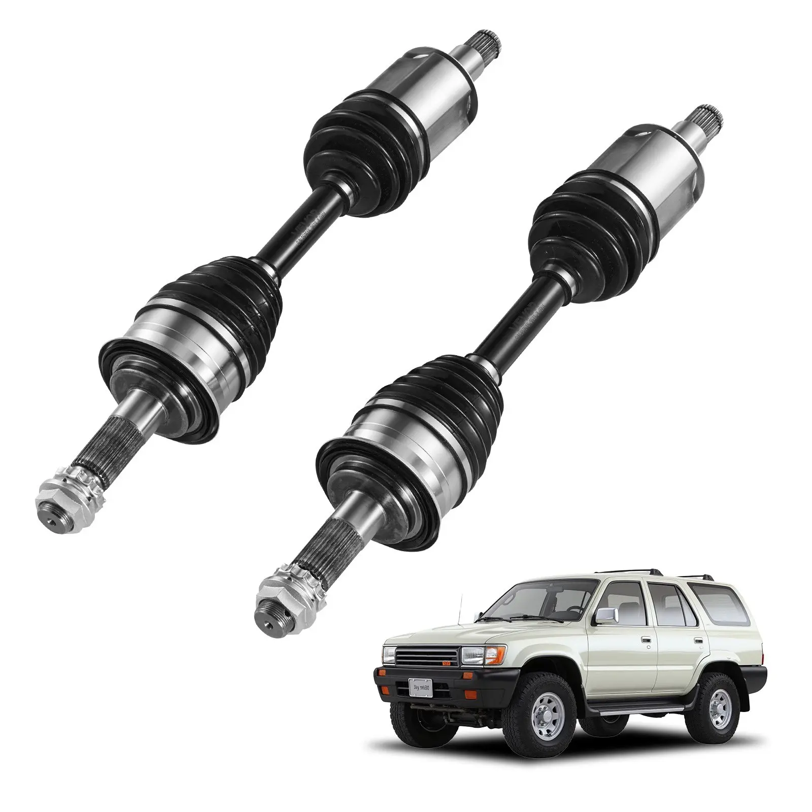 【Summerfinds】VEVOR 2-Piece CV Joint Axle Shaft Assembly Pair Set, Front Left-Right Driver-Passenger Side, Vehicle-Specific Fit for 1996-2002 Toyota 4Runner, Front Drivetrain Power Transfer Alloy Steel Component, Cv Joint Axles