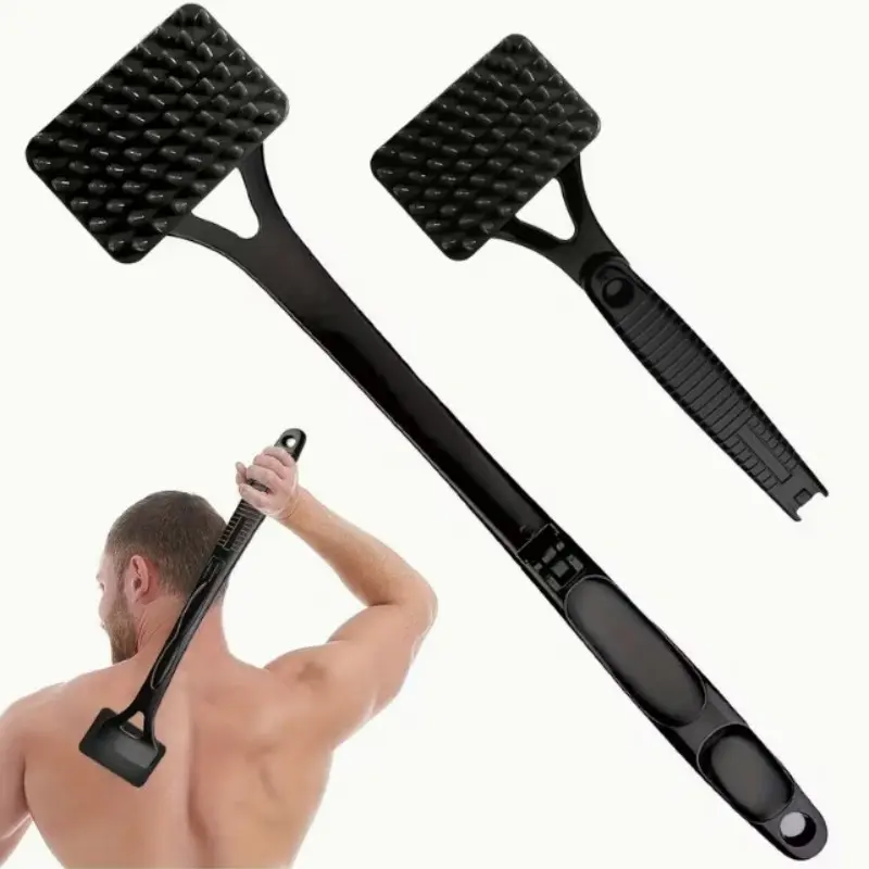 Back Scratcher Body Massager Foldable Manual Massage Tool 1 Pack Multi Angle Flexible Scratcher with Non Slip Ergonomic Handle Simple Design for Back Legs Relieving Body Care