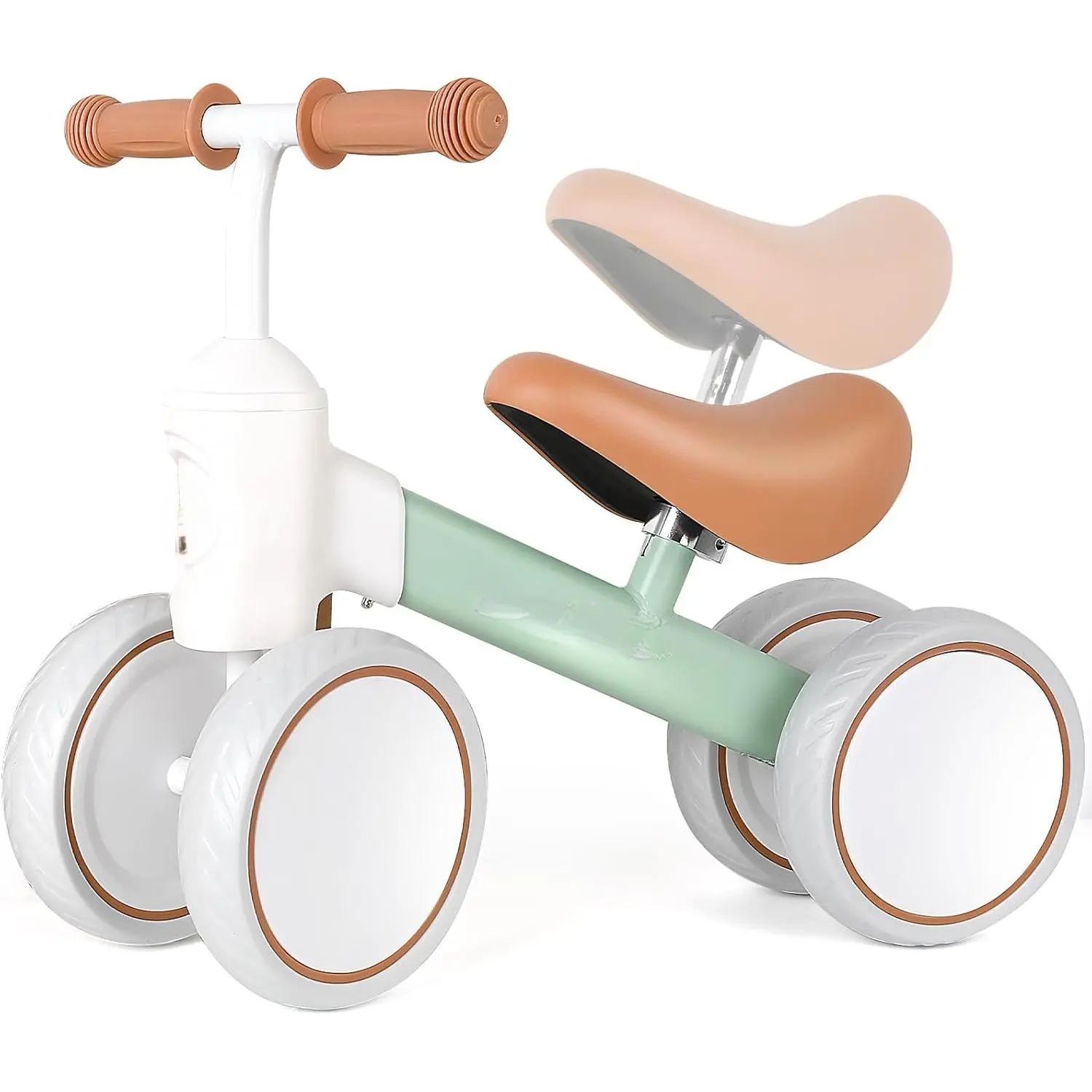 Baby Balance Bike for 1-2 Year Old Boys Girls, 12-24 Month Toddler Balance Bike, 4 Wheels Baby Bike Toddler First Birthday Gifts