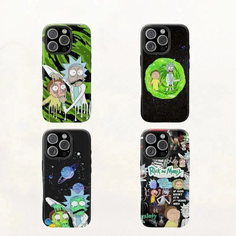 Backwoods Rick and Morty TPU Protective Case - Shockproof, Non-Slip, Easy-Install Cartoon Cover with Precise Cutouts for IPhone 17/16/15/14/13/12/11 Plus Pro Max,Samsung Galaxy S26 S25 S24 S23 S22 Fan-Focused Mobile Accessory, Protection, Casing
