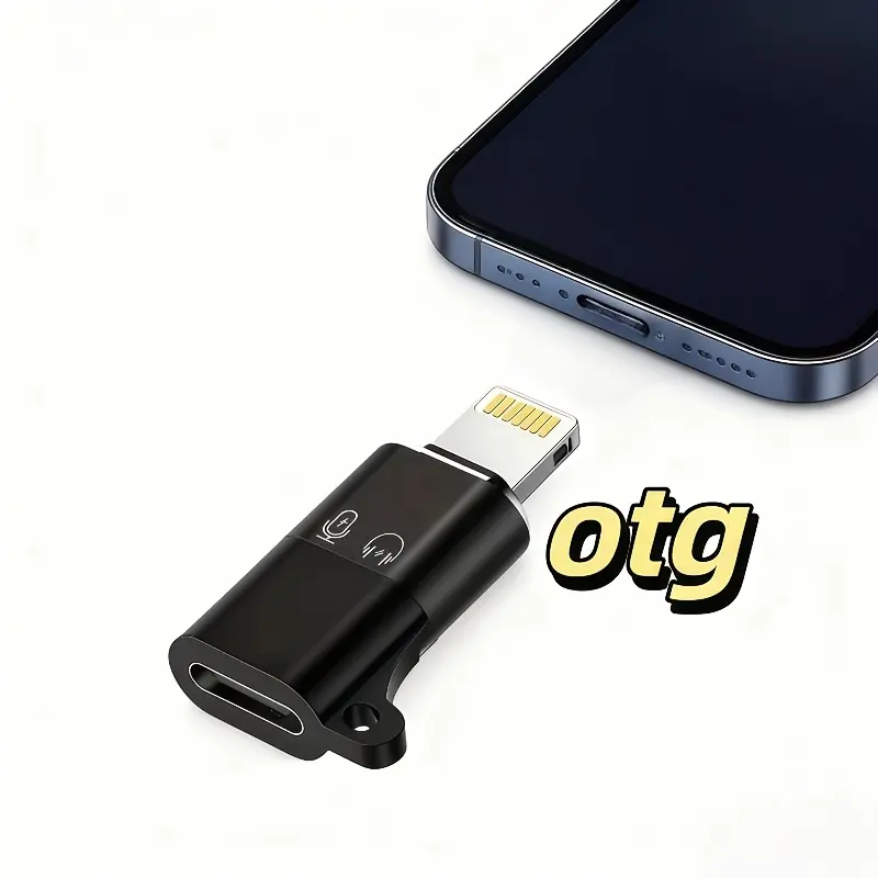 Portable Apple Fast Charging Adapter with Lanyard Hole, Supports Charging and Data Transfer, Compatible with All iPhone Models, Ycy-966 Model