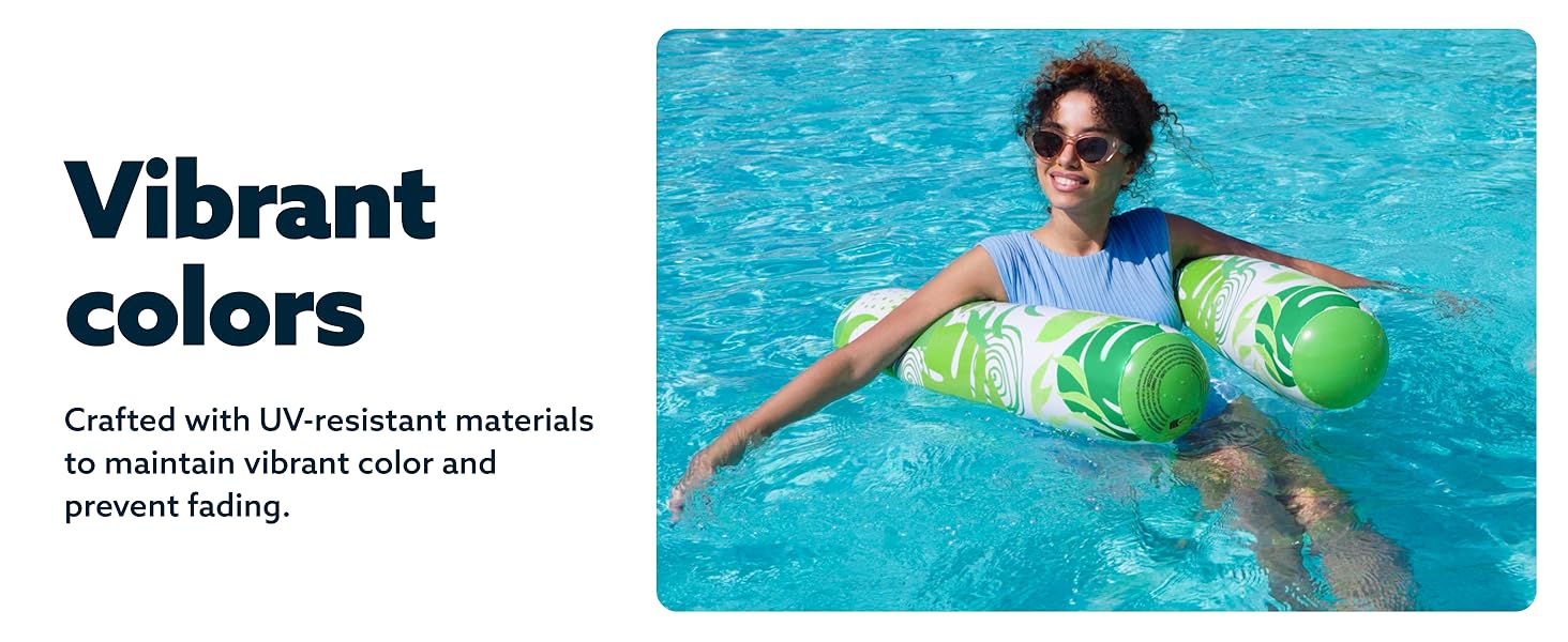 2 Packs Hammock Pool Floats Adults, 4-in-1 Multi-Purpose Inflatable Pool Floats PVC Water Hammock Lounge Floaties / Electric Air Pump Dealsforyoudays
