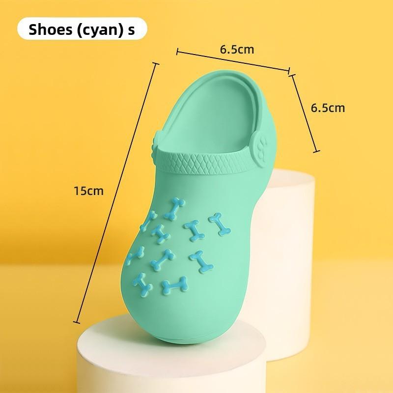 Squeaky Dog Toy - Soft Teething Chew Shoe for Puppies & Small Dogs - Durable Stuffed Animal with Built-in Squeaker - Fun Fetch & Cuddle Toy