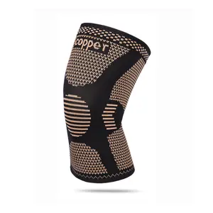 Copper Full Leg Compression Sleeve For Men And Women, 20-30mmHg Non Slip Support Brace That Offers Muscle Pain Relief, Suitable For Weightlifting And Different Sports Scenarios