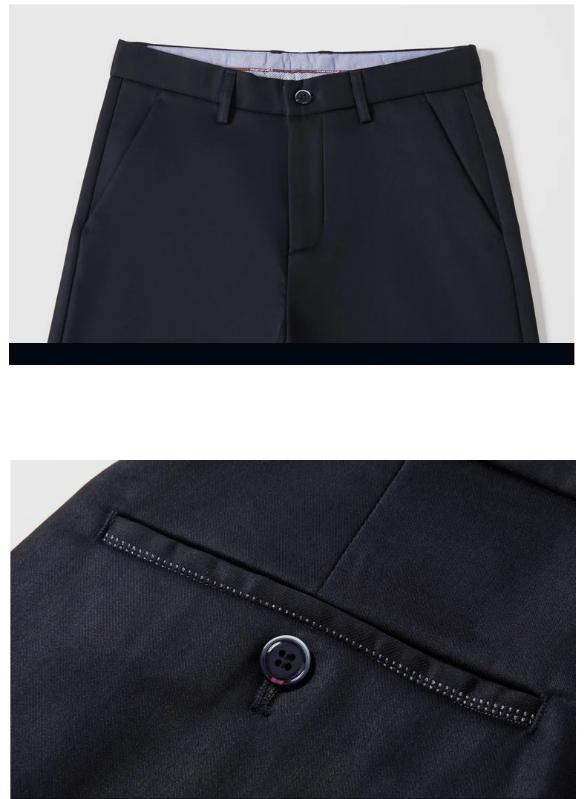 Static Cuff Flannel Thick Men's Casual Pants Winter New Fleece Business Stretch Warm Plush Trousers Brand Slim Straight Male Pants