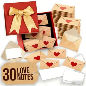 1 Set Viral DIY Love Notes Gift Box | Mini Heart Envelopes Blank Message Cards, Romantic Surprise Gift for Him Her, Perfect for Christmas Halloween Anniversary & Pre-Valentine’s Day Couple Present