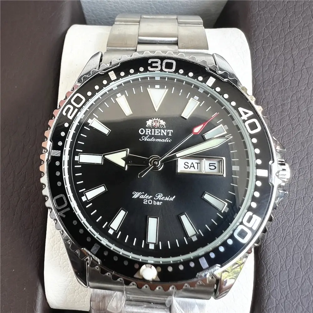 Best Budget Automatic Dive Watch! Orient Mako 2 Dual Day Date Luminous Dial 20Bar Waterproof