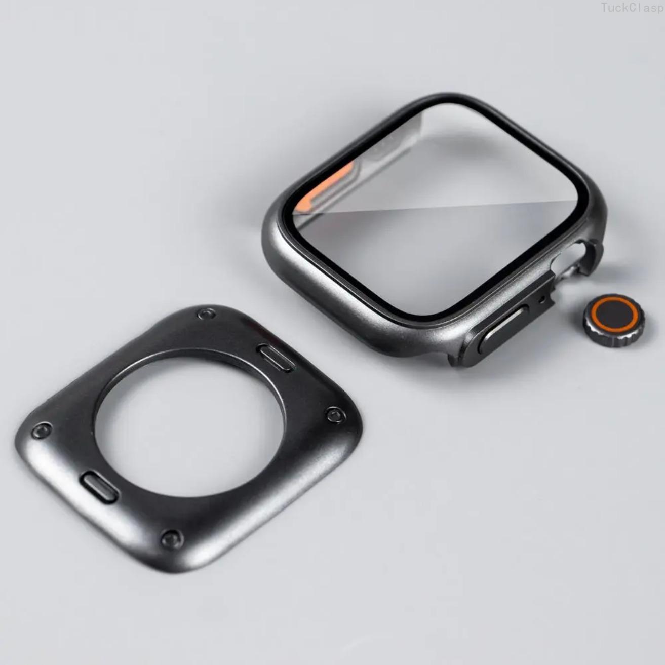 Full Coverage Protective Case for iWatch, Durable Smartwatch Protector Compatible with Series 40mm 41mm 44mm 45mm, Scratch-Resistant Everyday Protection Accessory