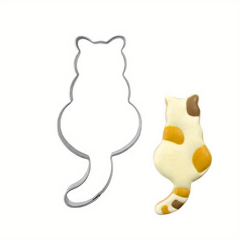 A Cute Cat-Shaped Cookie Cutter for Christmas - Suitable for Baking During Christmas, Halloween, Easter, Thanksgiving, Various Holiday Baking, Winter Holiday Baking, And Pet Baking