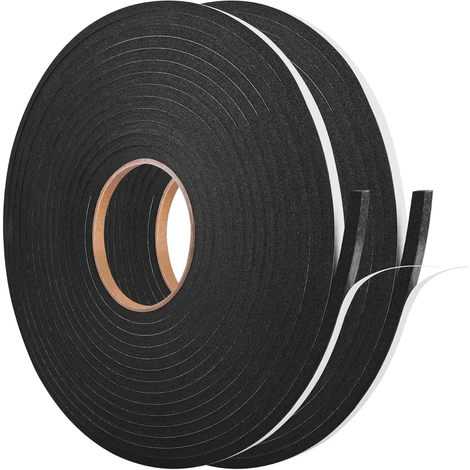 Self Adhesive Foam Weatherstrip Tape 1/4In x 1/4In x 50Ft High Density Foam Insulation Strips with Strong Adhesive for Door and Window Soundproofing and Weather SealingGift