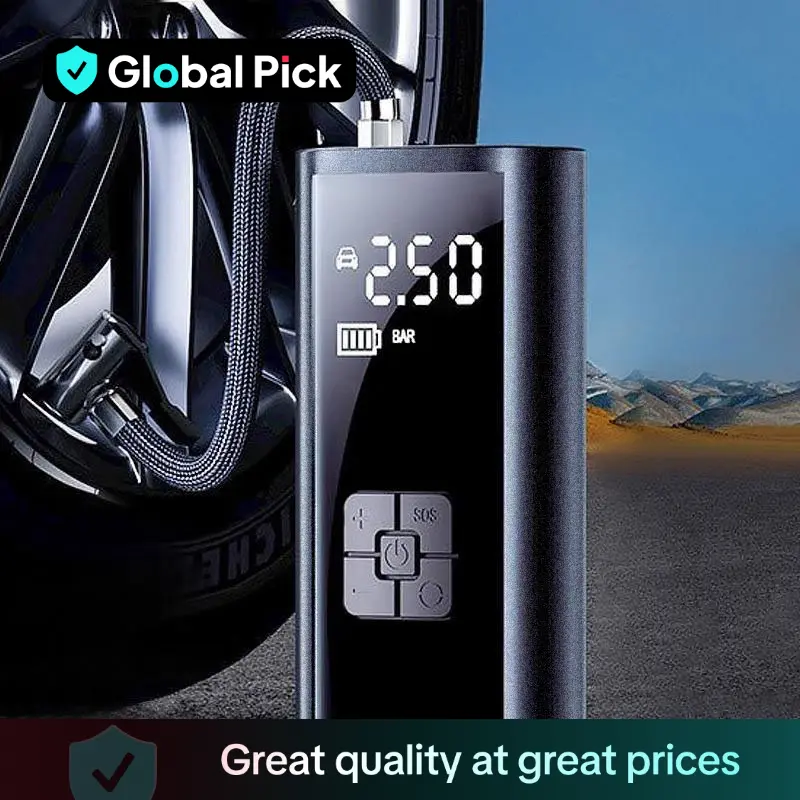 Portable Wireless Car Air Compressor, Tire Inflator, Multifunctional Electric Tire Inflator Pump for Motorcycle Bicycle AUTO Tyre Balls, Car Repair To