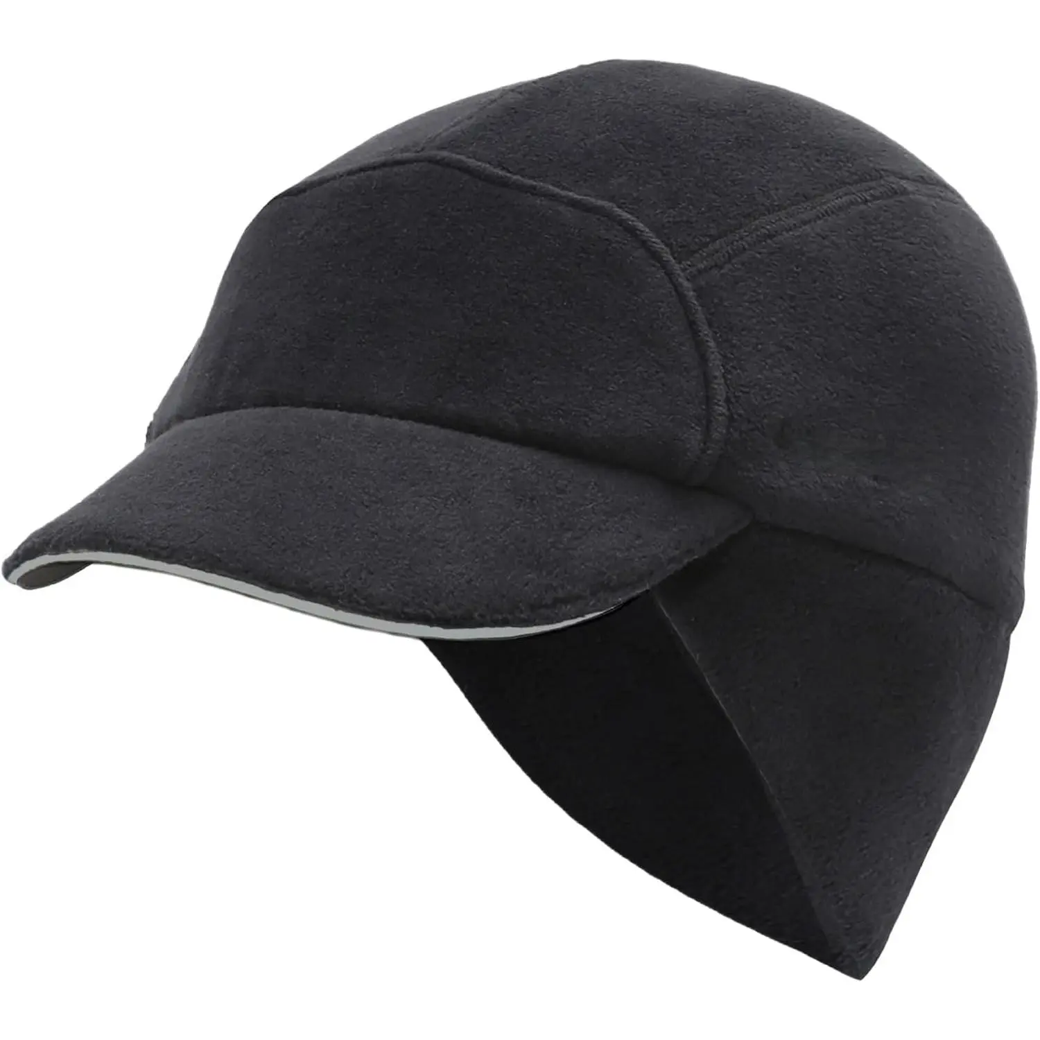 Fleece Ponytail Hat  Women – Reflective Winter Hat with Ponytail Hole  Workouts