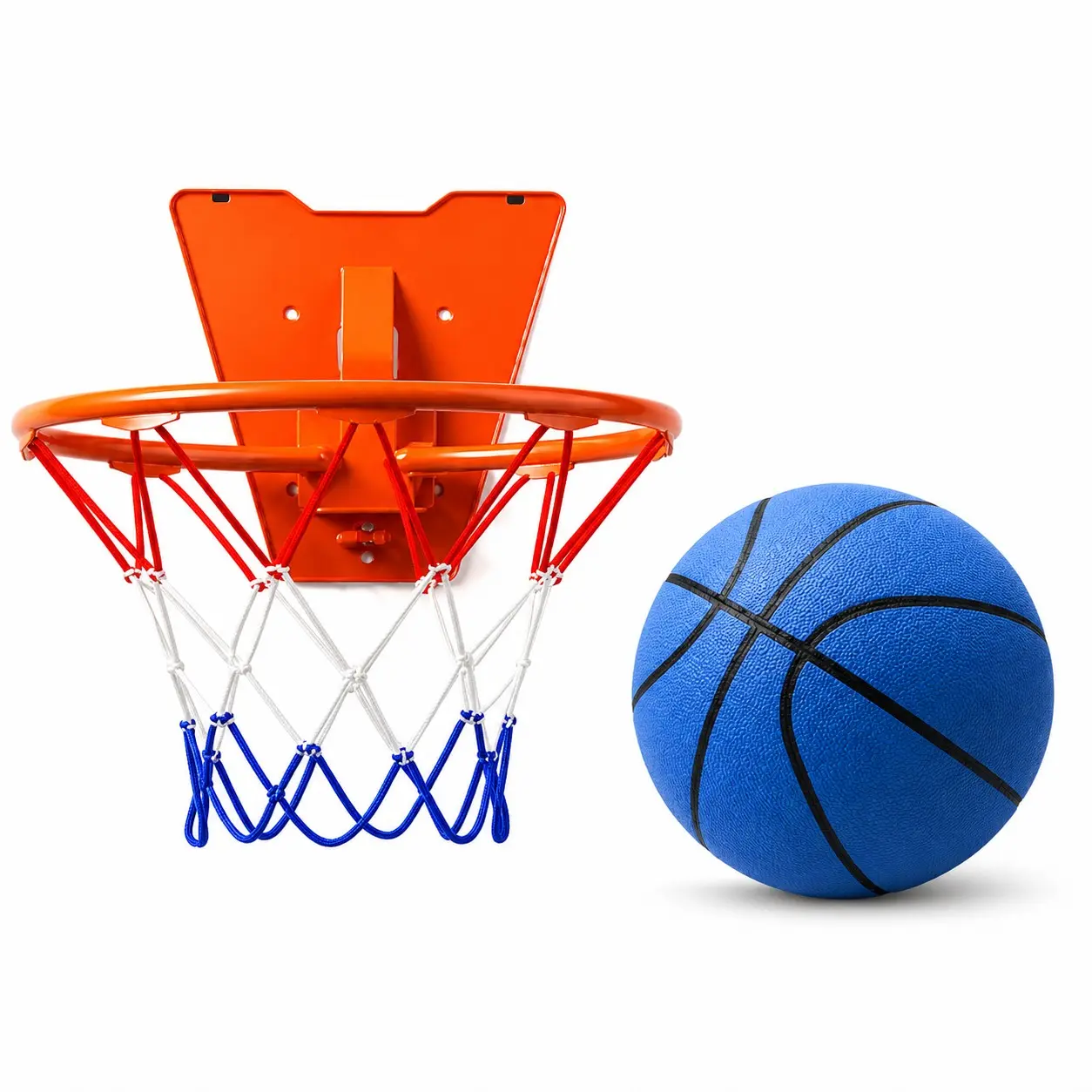 Silent Basketball Hoop Set, Mini Indoor Door Hoop with Soft Foam Ball, Quiet Training Game for Home, Office, Christmas & Birthday Gift