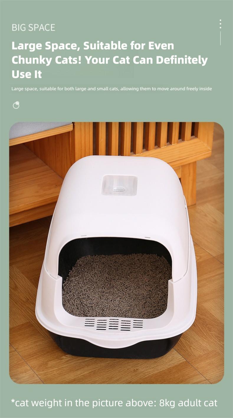Extra Large Cat Litter Box, Fully Enclosed, Splash-Proof, Odor-Proof, Pet Cleaning Products Extra Large Cat Litter Box, Fully Enclosed, Splash-Proof, Odor-Proof, Pet Cleaning Products