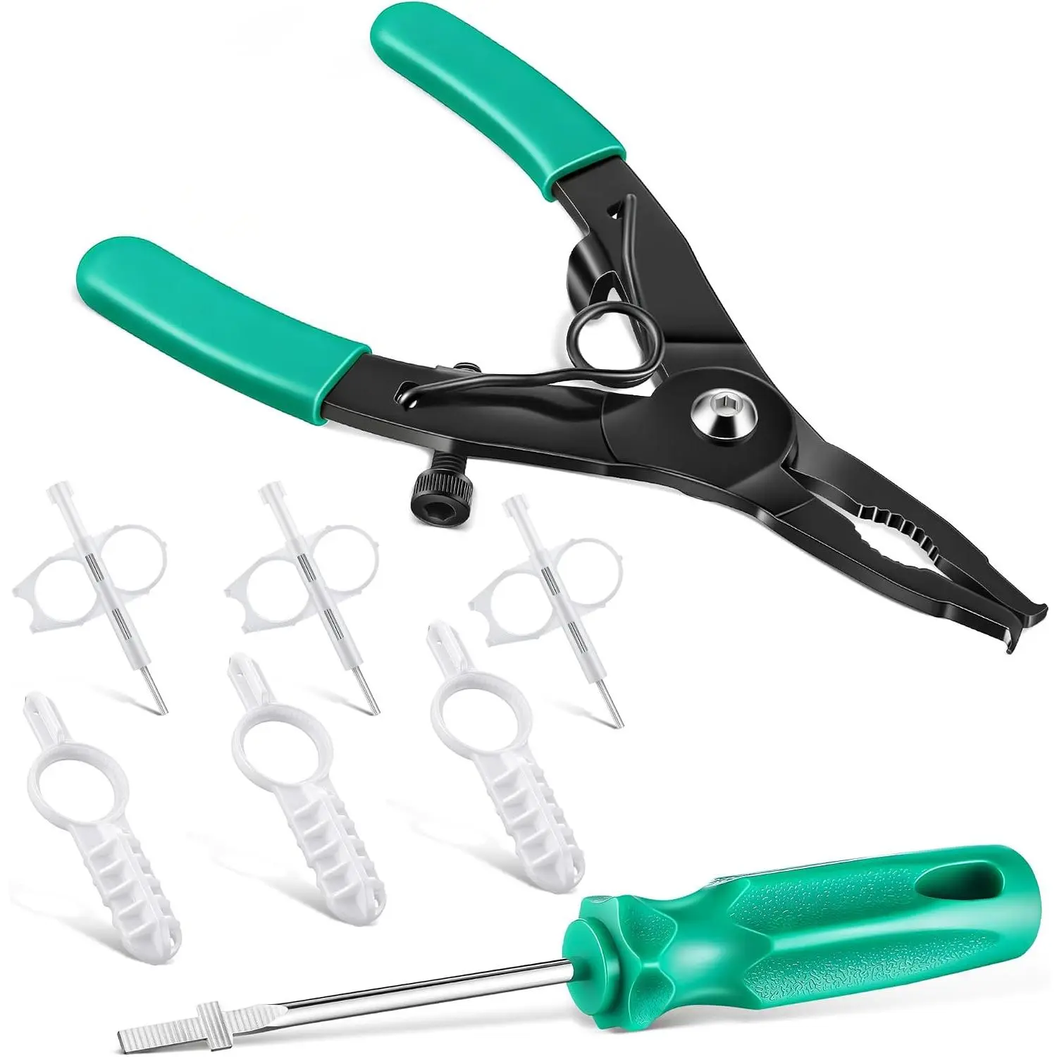 Sprinkler  Tool Kit Compatible with Hunter Rain Bird(Green,White) | Sprinkler Adjustment Kit With Pull Up Tool,  And Rotor  Compatible With Hunter And Rain Bird Systems